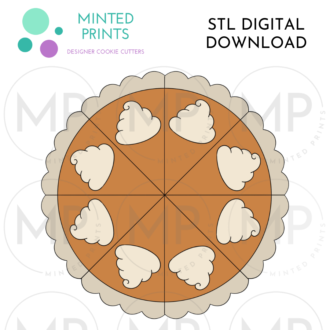 Pie Platter (Set of 3) Cookie Cutter STL DIGITAL DOWNLOAD