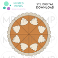 Pie Platter (Set of 3) Cookie Cutter STL DIGITAL DOWNLOAD