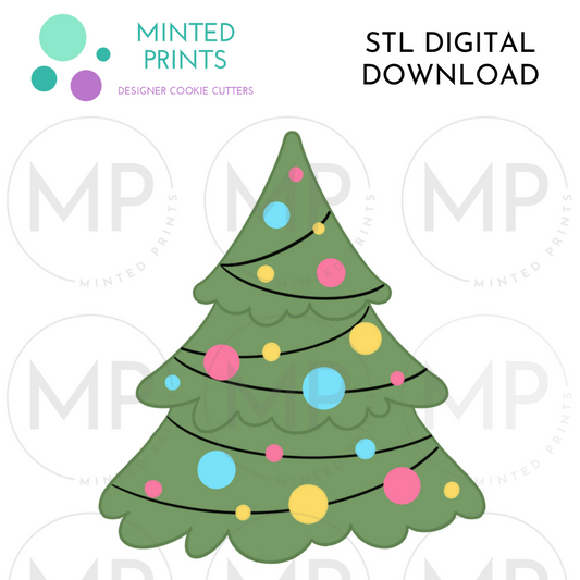 Pine Tree Cookie Cutter STL DIGITAL DOWNLOAD