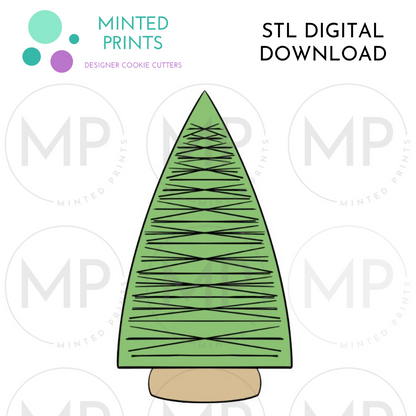 Pipe Tree Cookie Cutter STL DIGITAL DOWNLOAD