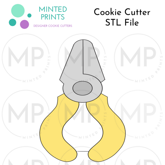 Pliers Cookie Cutter STL DIGITAL FILE