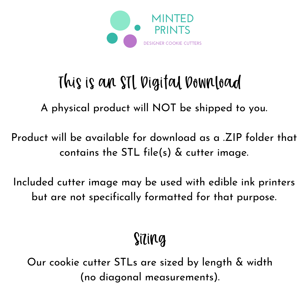 Ultrasound Cookie Cutter STL DIGITAL DOWNLOAD