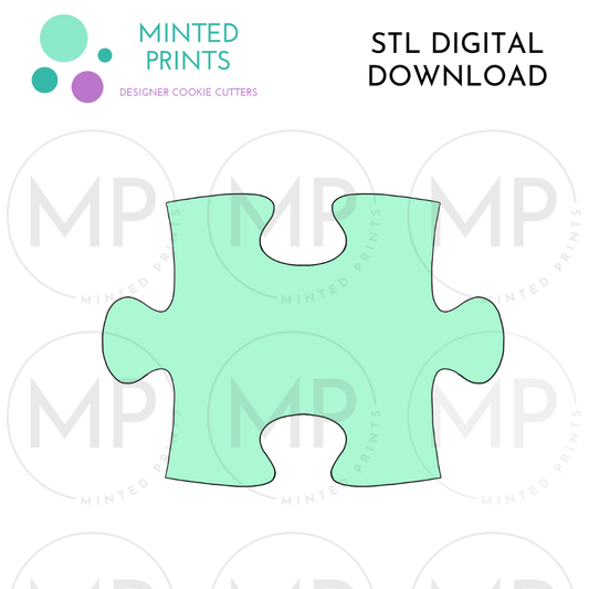 Puzzle Piece Cookie Cutter STL DIGITAL DOWNLOAD