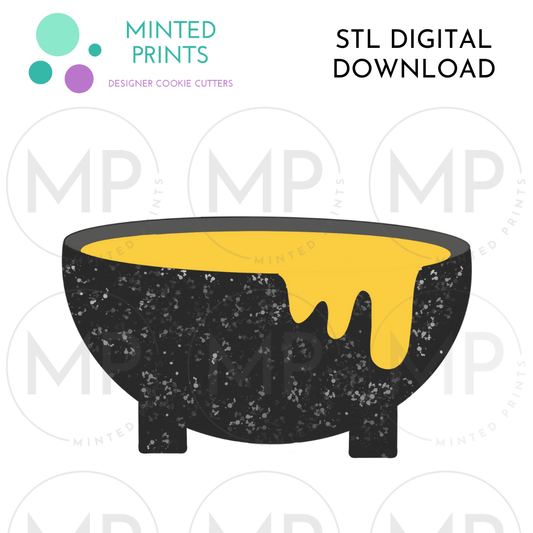 Queso Bowl Cookie Cutter STL DIGITAL DOWNLOAD