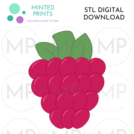 Raspberry Cookie Cutter STL DIGITAL DOWNLOAD