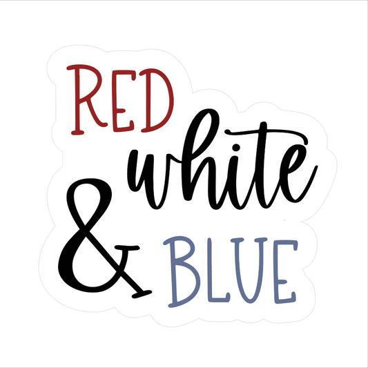 Red White & Blue Script Cookie Cutter & STLs