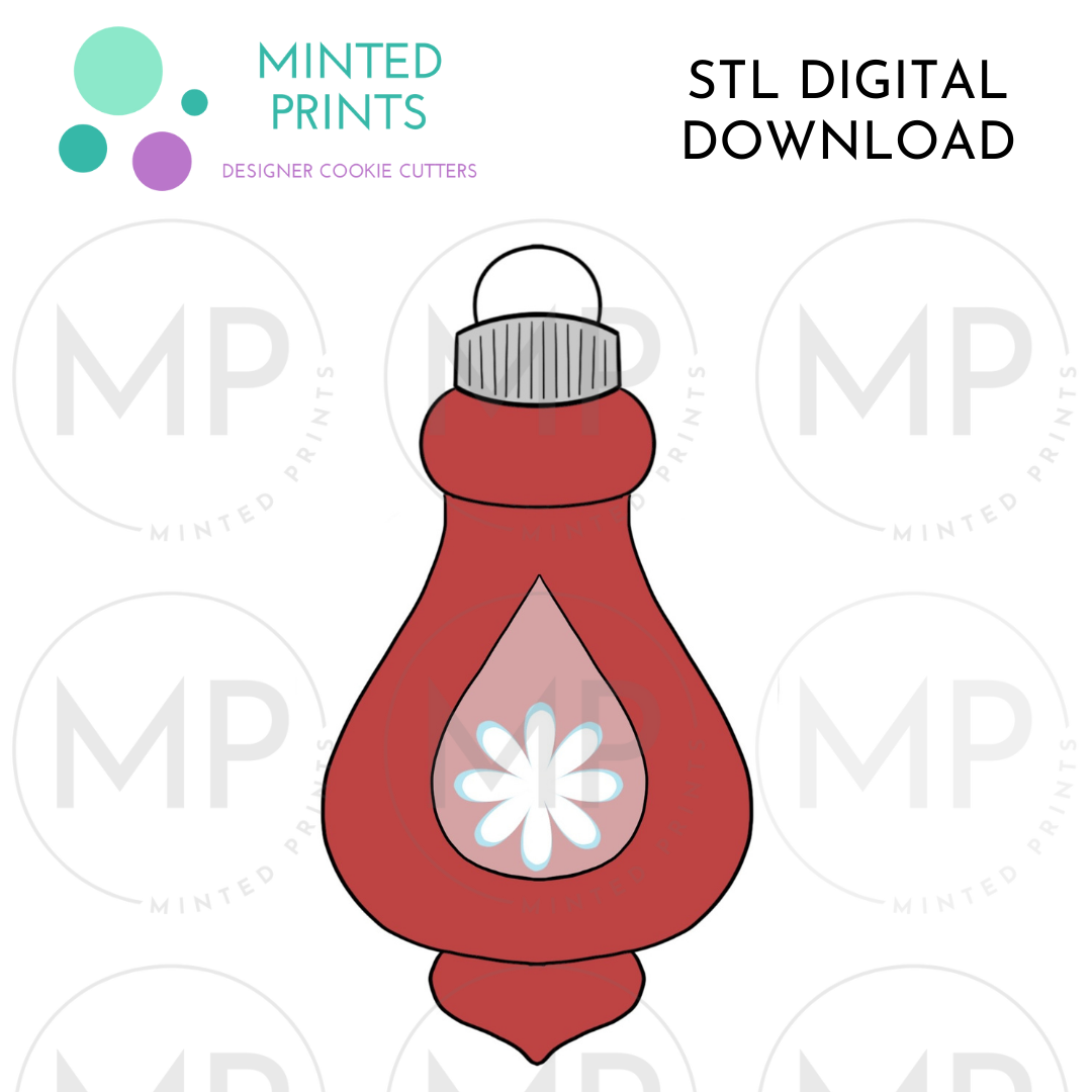 Retro Ornament 3 Cookie Cutter STL DIGITAL DOWNLOAD