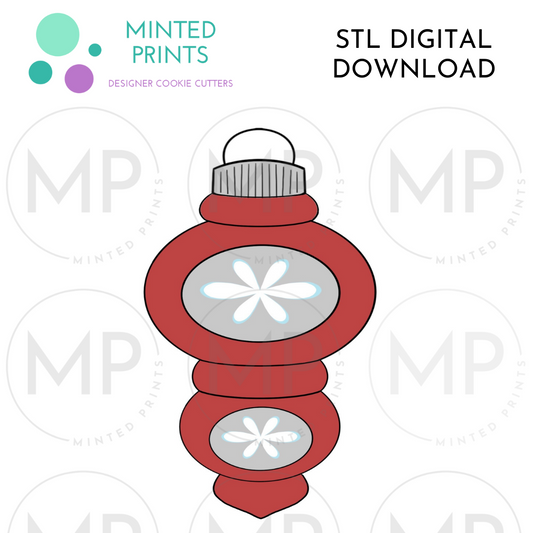 Retro Ornament Cookie Cutter STL DIGITAL DOWNLOAD