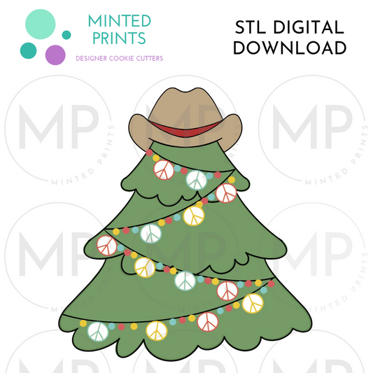 Retro Tree Cookie Cutter STL DIGITAL DOWNLOAD