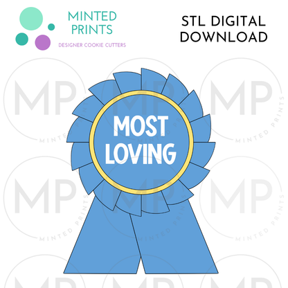 Ribbon 1 Cookie Cutter STL DIGITAL DOWNLOAD