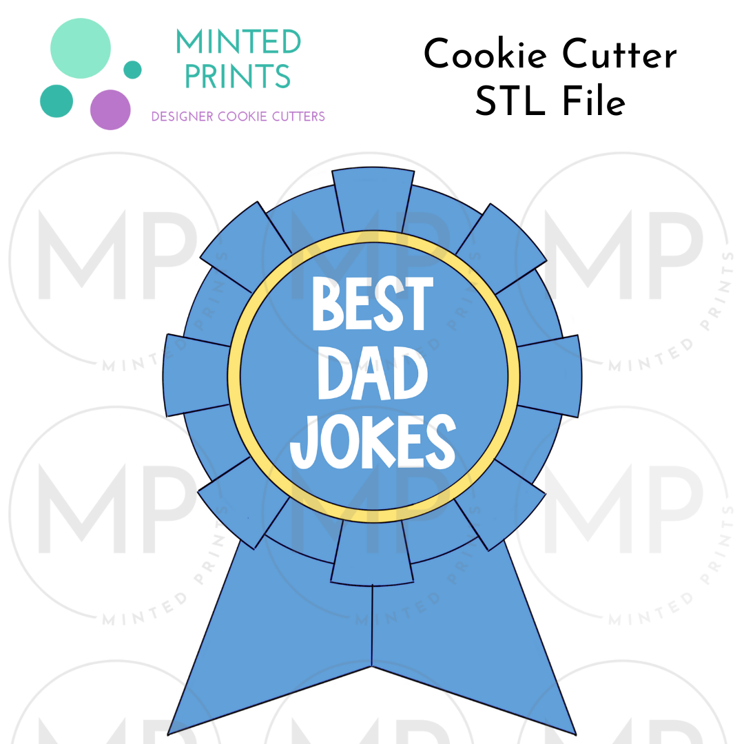 Award Ribbons Set of 3 Cookie Cutter STL DIGITAL FILES