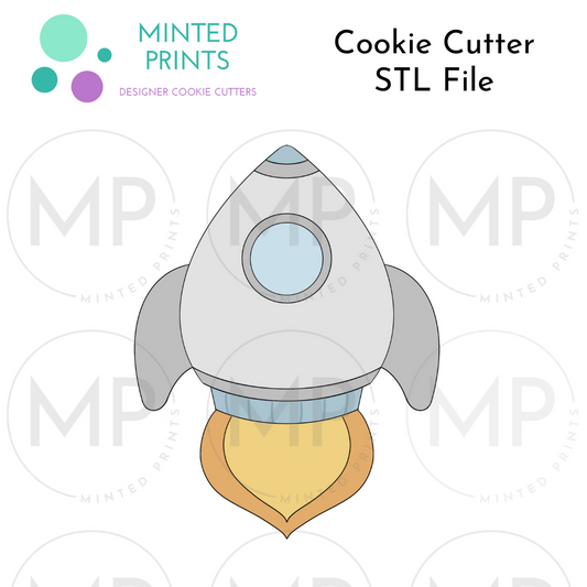 Rocket Cookie Cutter STL DIGITAL FILE