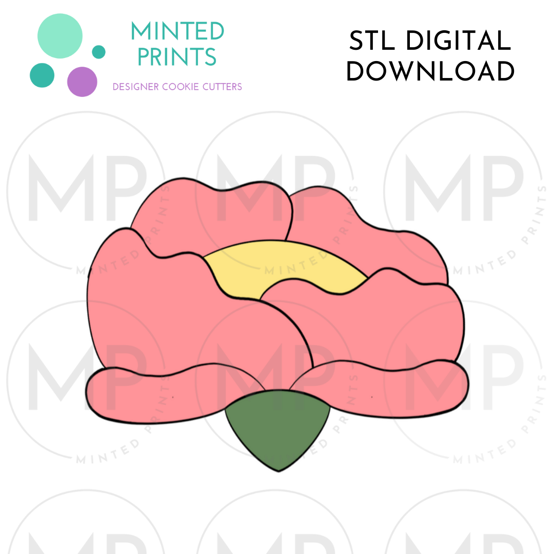 Rose 2 Cookie Cutter STL DIGITAL DOWNLOAD