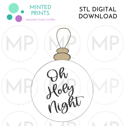 Round Beaded Ornament Cookie Cutter STL DIGITAL DOWNLOAD