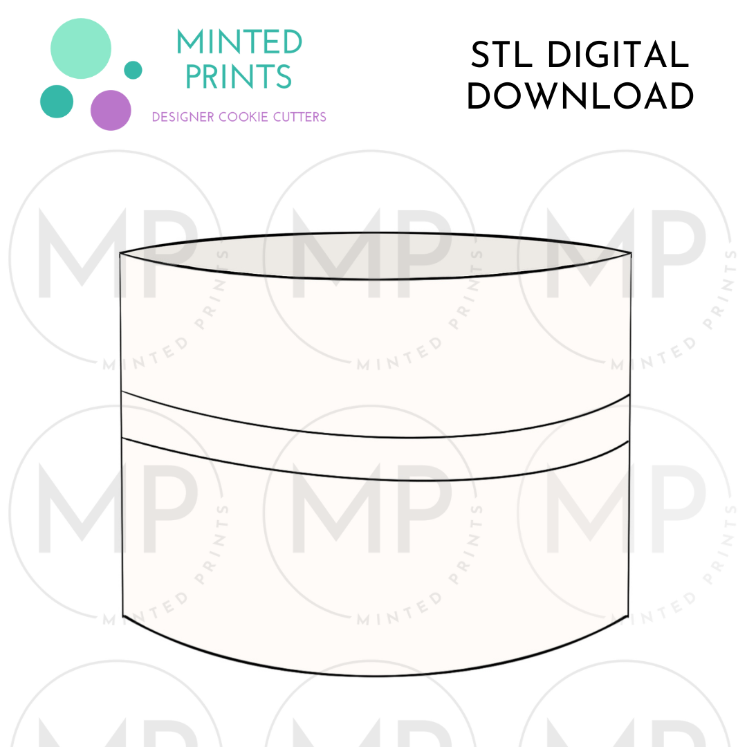 Round Vase Cookie Cutter STL DIGITAL DOWNLOAD