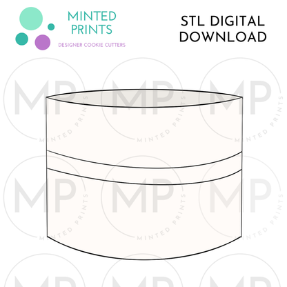 Round Vase Cookie Cutter STL DIGITAL DOWNLOAD