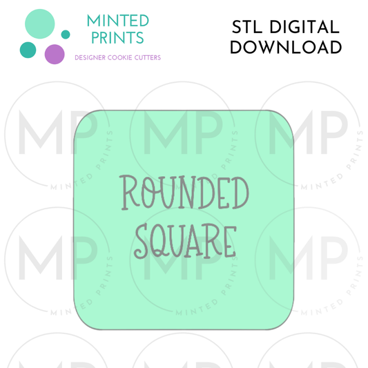 Rounded Square Cookie Cutter STL DIGITAL DOWNLOAD