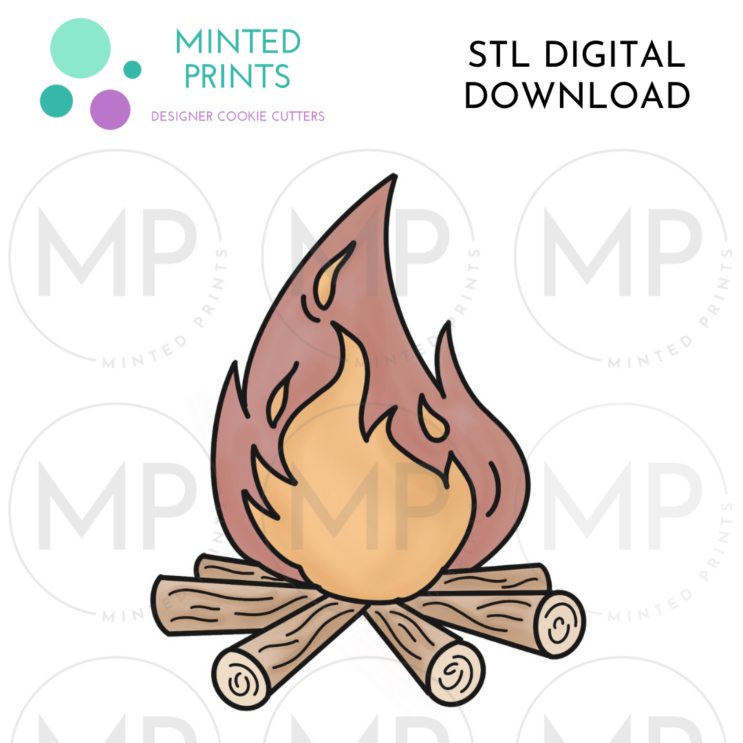 Campfire 2 Cookie Cutter STL DIGITAL DOWNLOAD