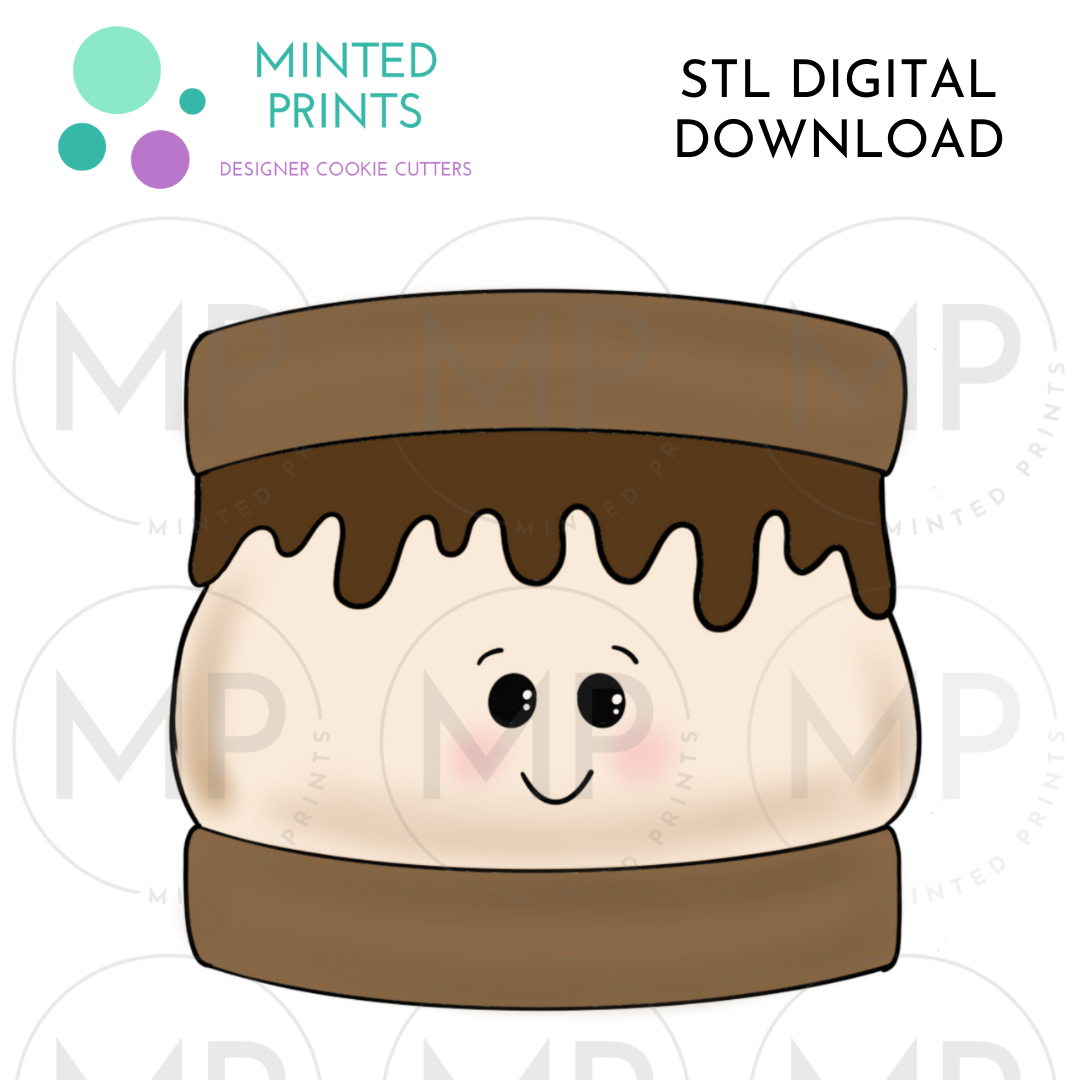 S'more Cookie Cutter STL DIGITAL DOWNLOAD