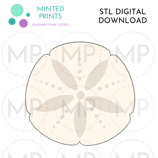 Sand Dollar Cookie Cutter STL DIGITAL DOWNLOAD