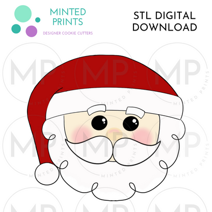 Santa 2020 Cookie Cutter STL DIGITAL DOWNLOAD