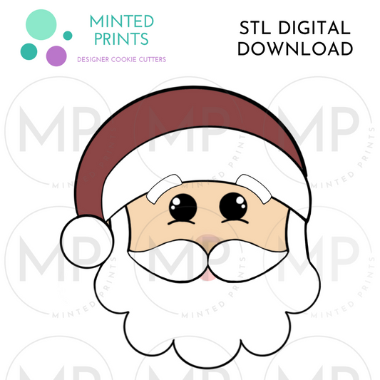 Santa 2022 Cookie Cutter STL DIGITAL DOWNLOAD