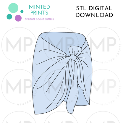 Sarong Cookie Cutter STL DIGITAL DOWNLOAD