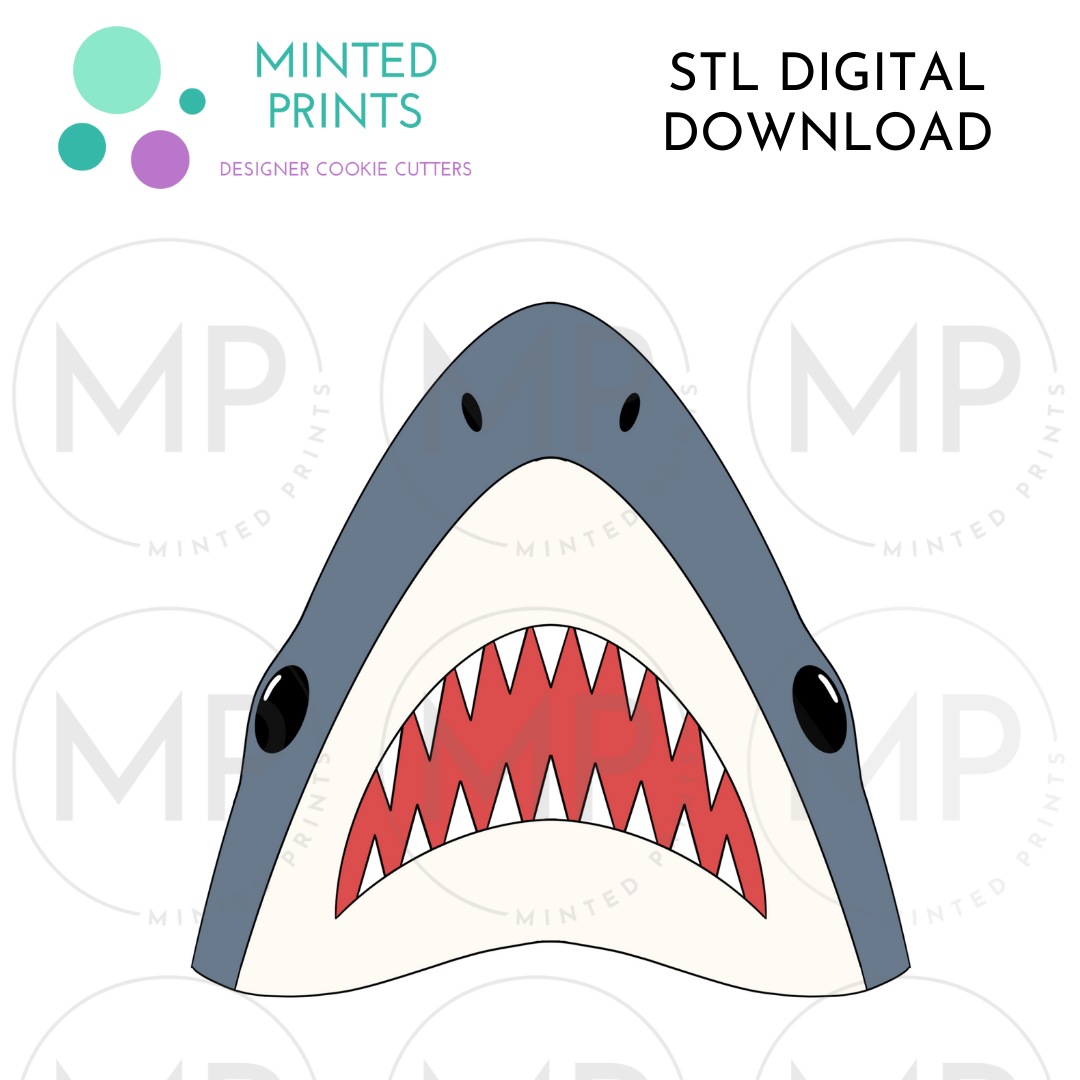 Shark Nose Cookie Cutter STL DIGITAL DOWNLOAD