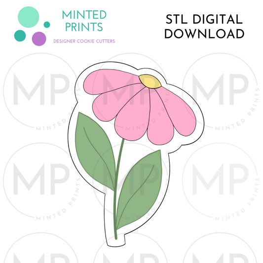 Single Daisy Cookie Cutter STL DIGITAL DOWNLOAD