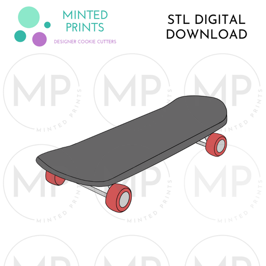 Skateboard Cookie Cutter STL DIGITAL DOWNLOAD