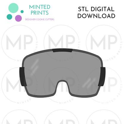 Ski Goggles Cookie Cutter STL DIGITAL DOWNLOAD