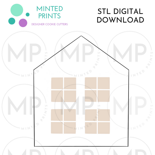 Small House Cookie Cutter STL DIGITAL DOWNLOAD