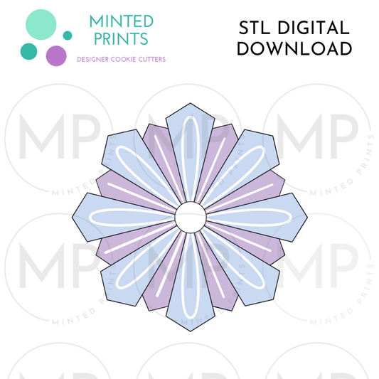 Snowflake 2024 Cookie Cutter STL DIGITAL DOWNLOAD