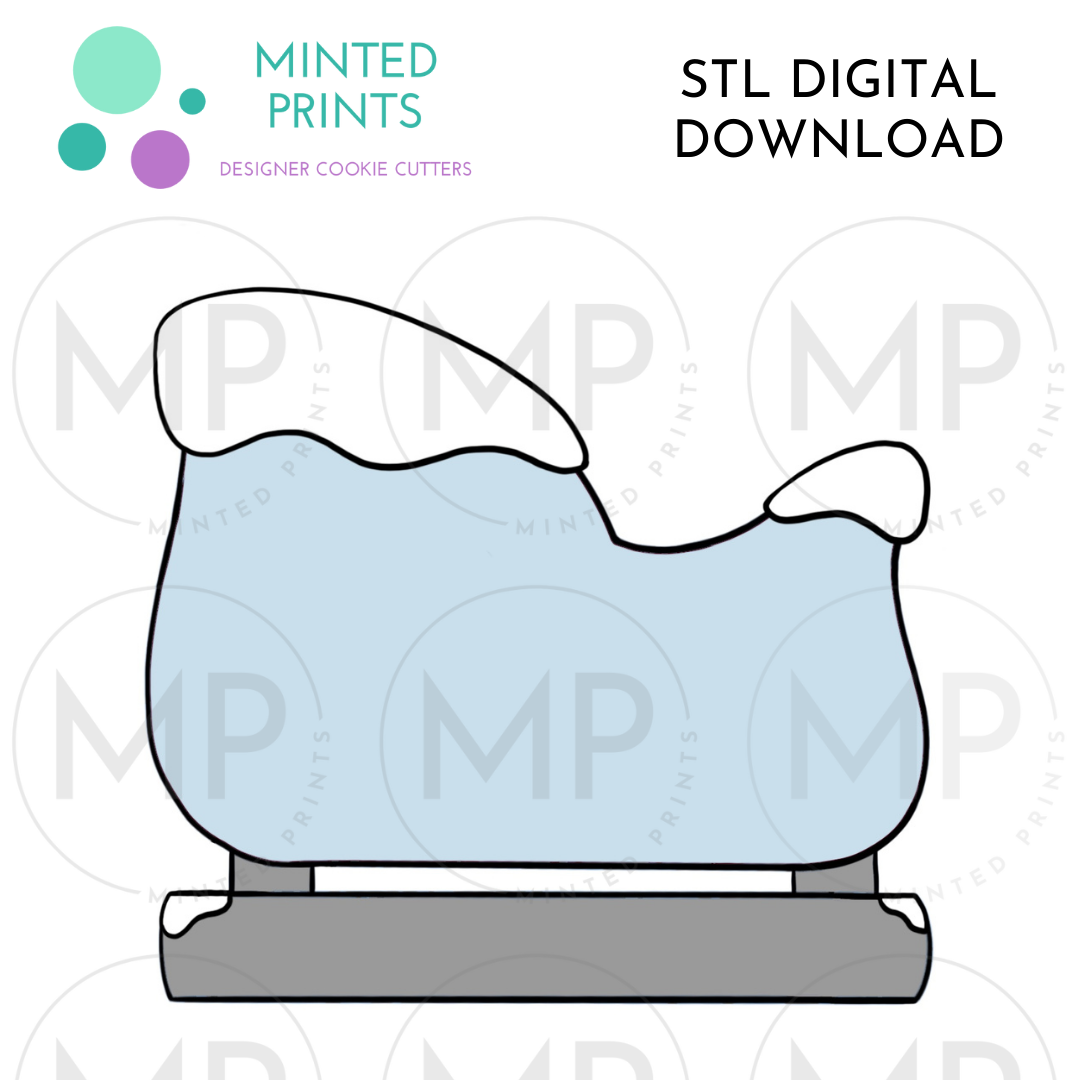 Winter Set of 12 Cookie Cutter STL DIGITAL DOWNLOAD