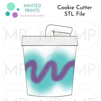 You're Soda-lightful & Soda Cup Set of 2 Cookie Cutter STL DIGITAL FILES