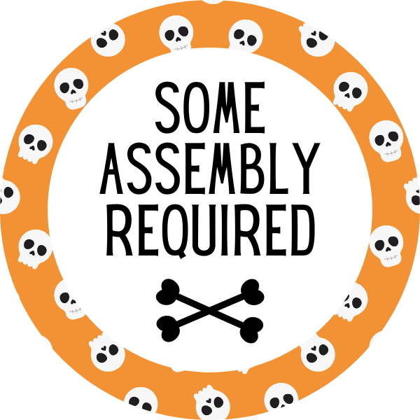 Some Assembly Required Cookie Tag, 2 Inch