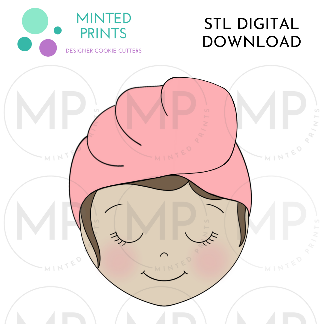 Spa Mom Cookie Cutter STL DIGITAL DOWNLOAD