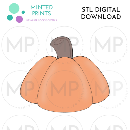 Squarish Pumpkin Cookie Cutter STL DIGITAL DOWNLOAD