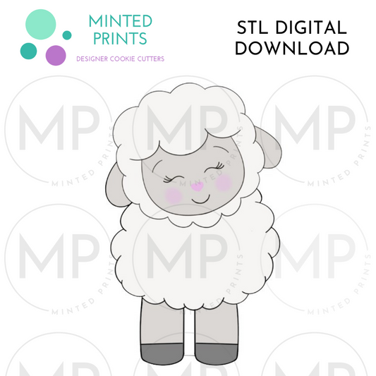 Standing Lamb/Sheep Cookie Cutter STL DIGITAL DOWNLOAD