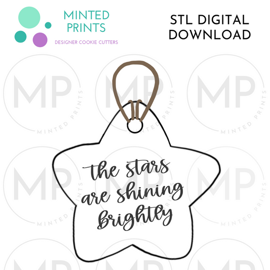 Star Ornament Cookie Cutter STL DIGITAL DOWNLOAD