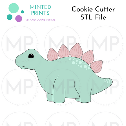 Stegosaurus Dinosaur Cookie Cutter STL DIGITAL FILE