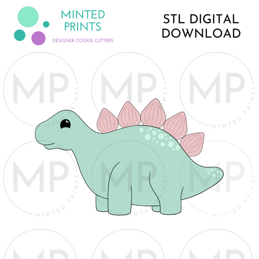 Stegosaurus Cookie Cutter STL DIGITAL DOWNLOAD