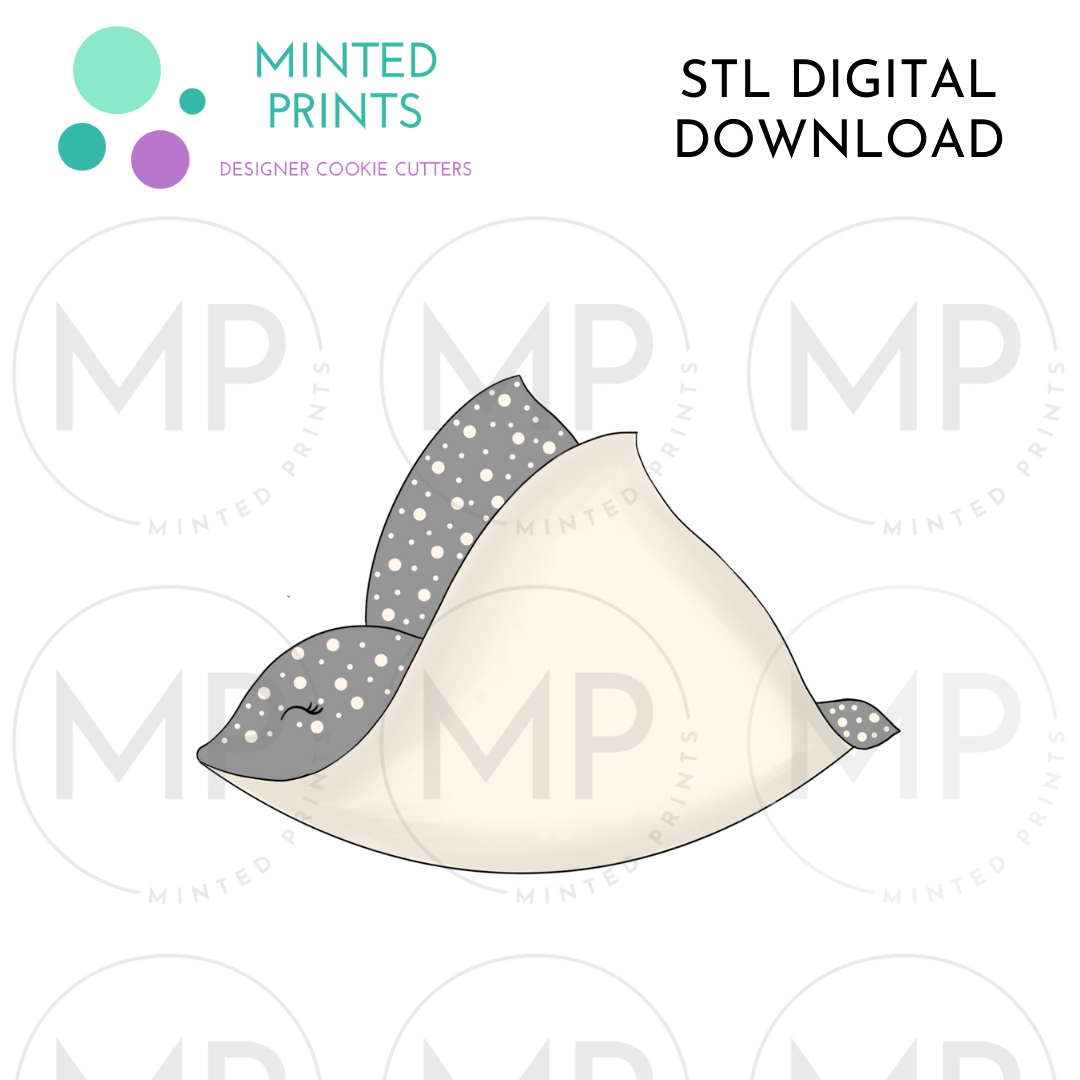 Sting Ray Cookie Cutter STL DIGITAL DOWNLOAD