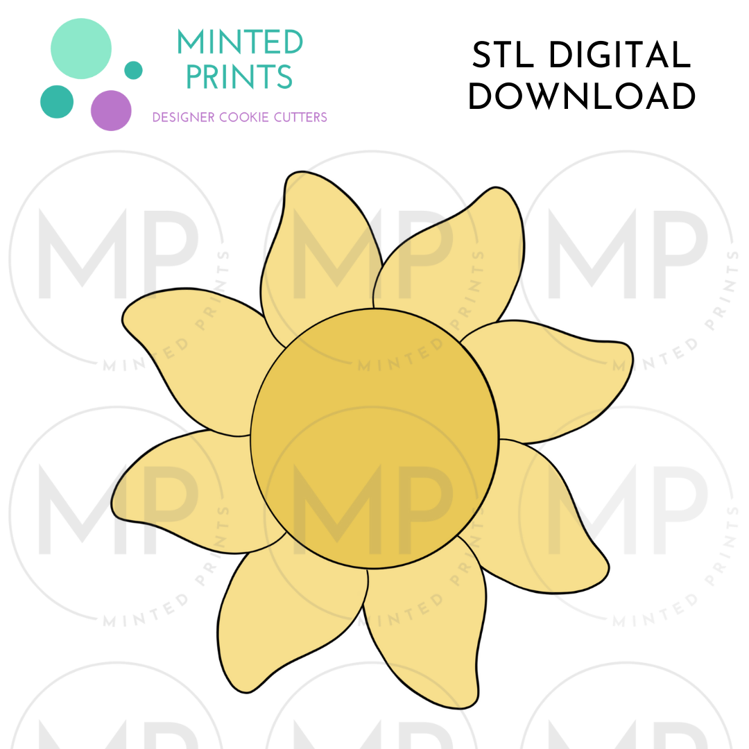 Sun #2 Cookie Cutter STL DIGITAL DOWNLOAD