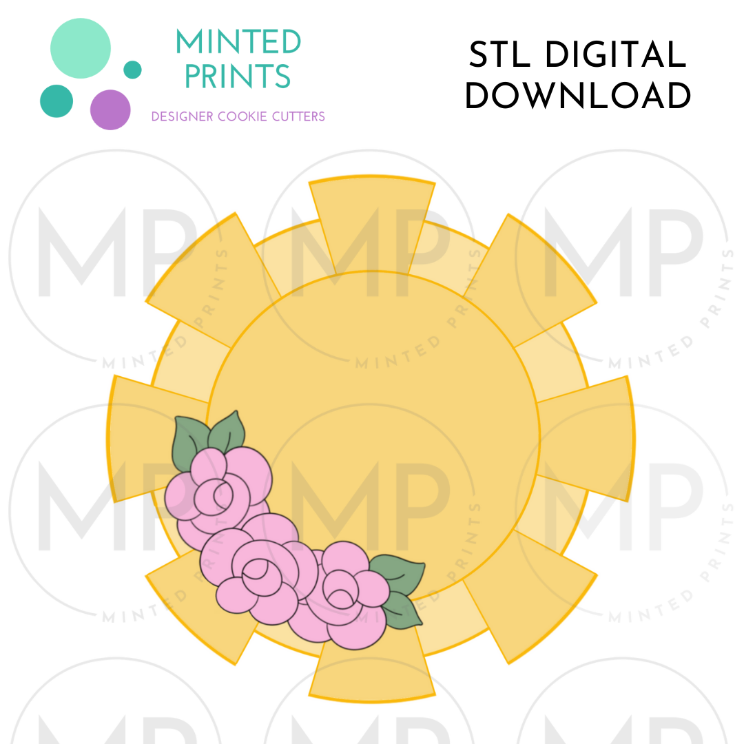 Sun Cookie Cutter STL DIGITAL DOWNLOAD