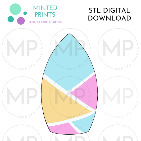 Surfboard Cookie Cutter STL DIGITAL DOWNLOAD