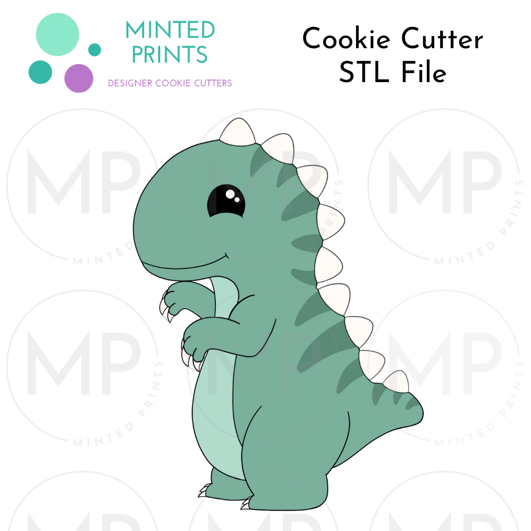 T-Rex Dinosaur Cookie Cutter STL DIGITAL FILE