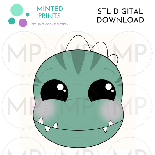 T-Rex Dino Head Cookie Cutter STL DIGITAL DOWNLOAD