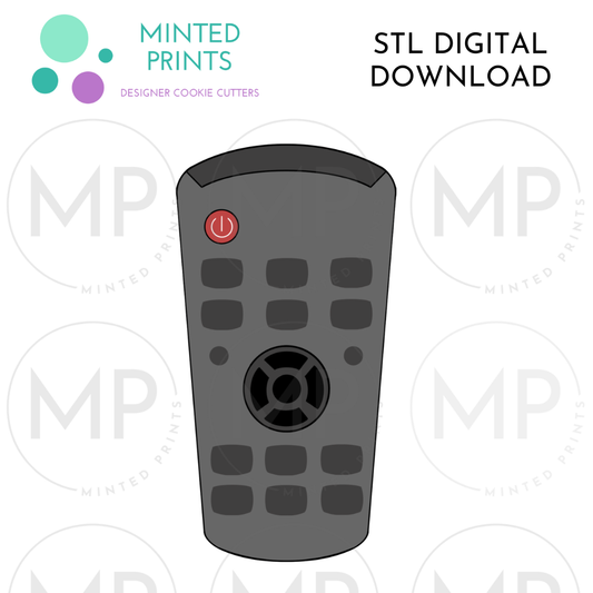 TV Remote Cookie Cutter STL DIGITAL DOWNLOAD