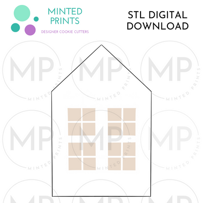 Tall House Cookie Cutter STL DIGITAL DOWNLOAD